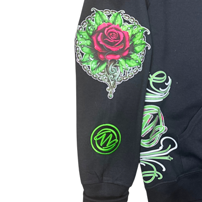 Bonez 'N Blossoms Unisex Pull Over Hoodie