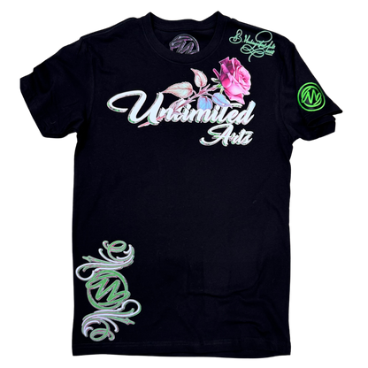 Bonez 'N Blossoms Unisex Crew Neck T-shirt