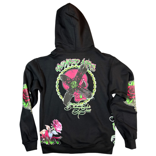 Unlimited Arts BeArt Blossom and Bones Hoodie