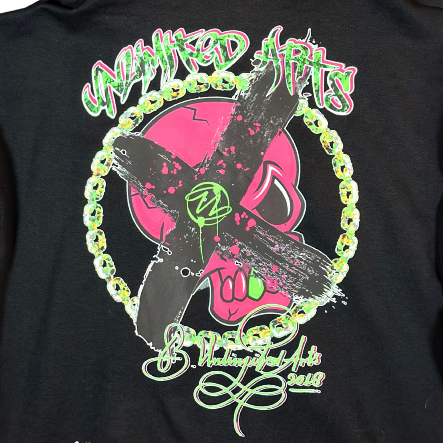 Unlimited Arts BeArt Blossom and Bones Hoodie