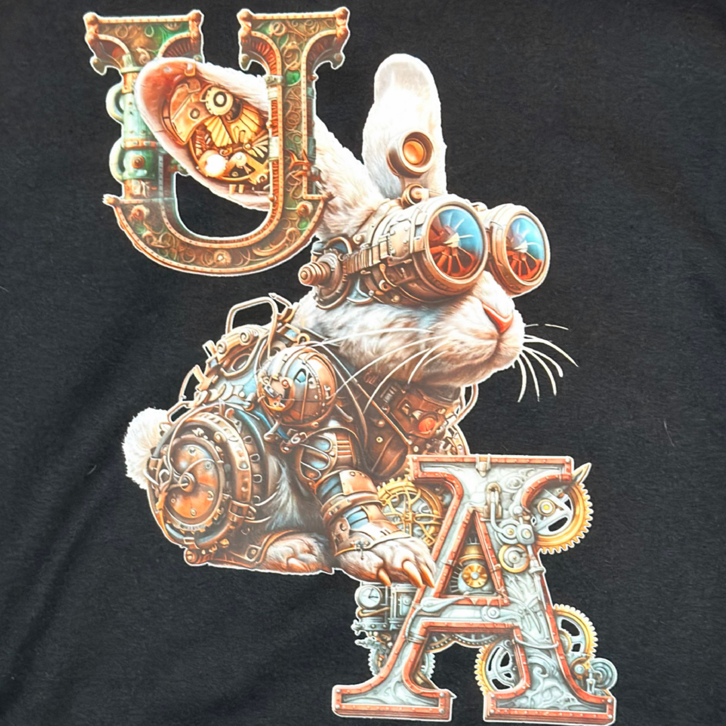 Unlimited Arts Steampunk Bunny Crewneck Sweatshirt