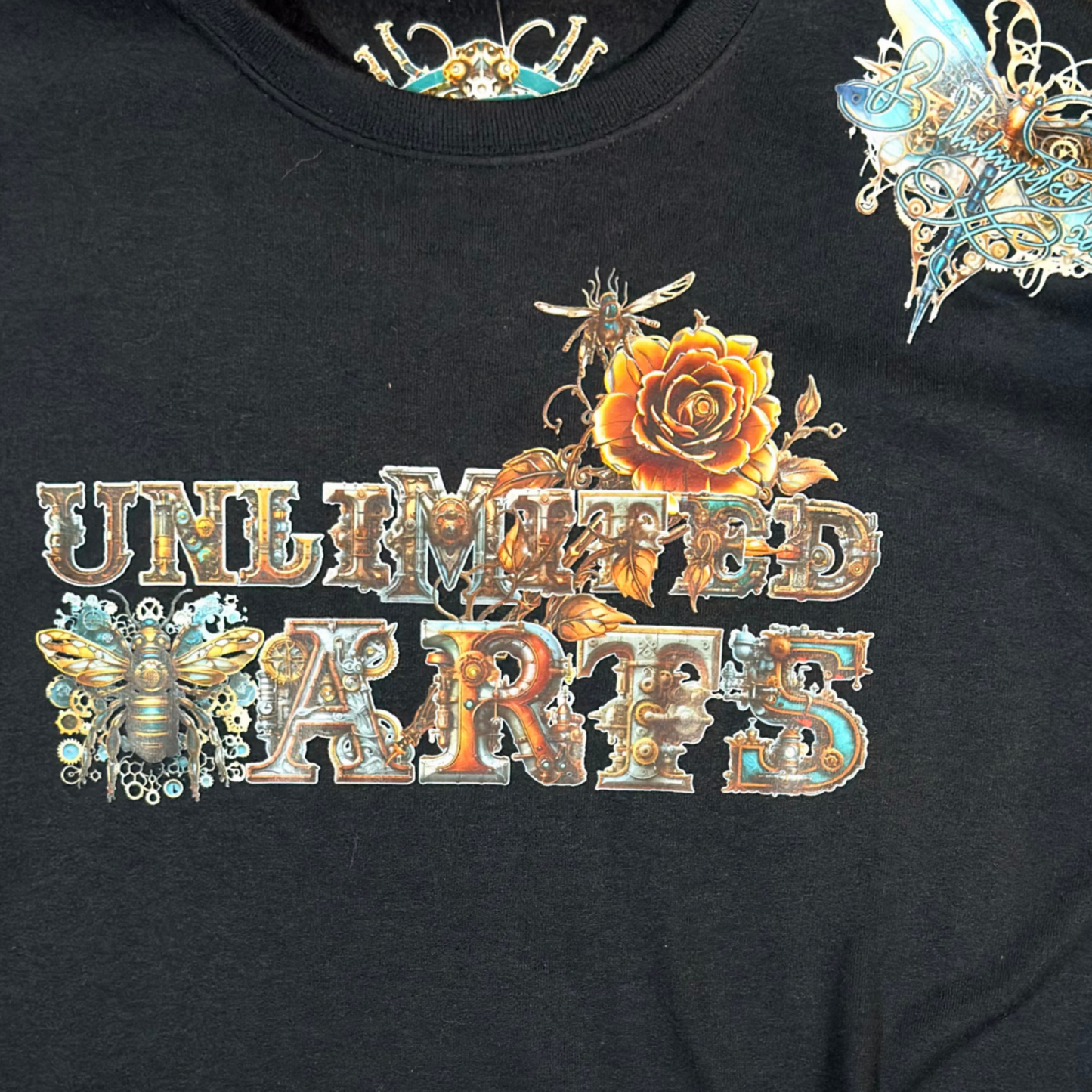 Unlimited Arts Steampunk Bunny Crewneck Sweatshirt
