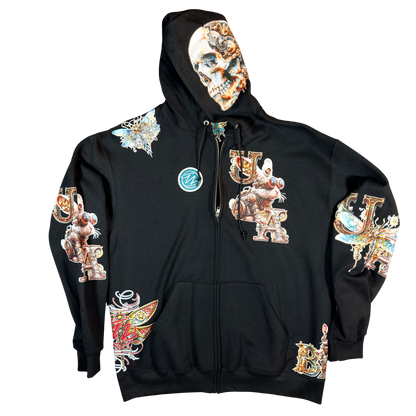 Unlimited Arts Steampunk Bunny Zip-Up Hoodie