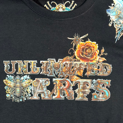 Unlimited Arts Steampunk Gentlemen Skull Crewneck Sweatshirt