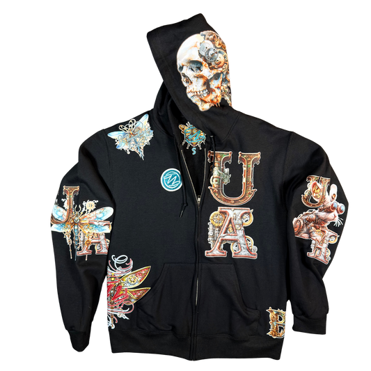 Unlimited Arts Steampunk Zip-up Hoodie