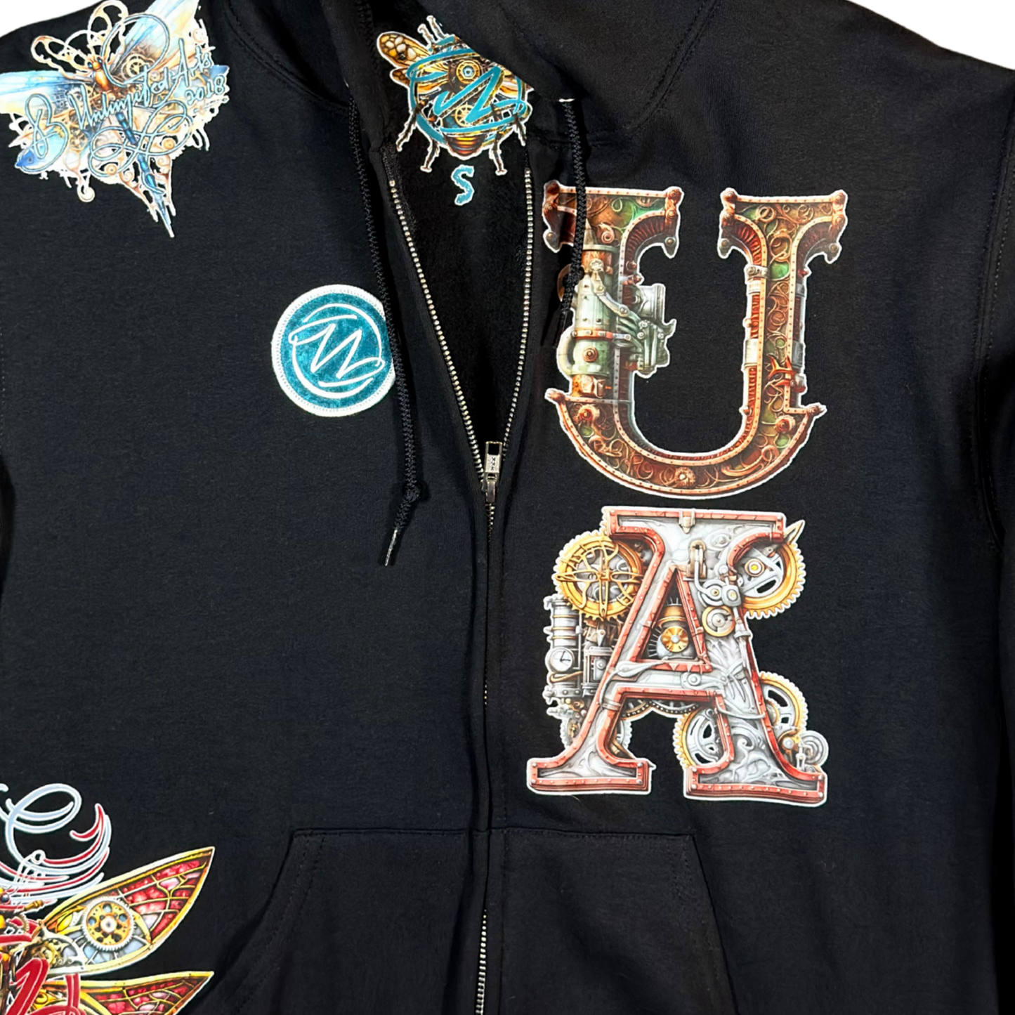 Unlimited Arts Steampunk Zip-up Hoodie