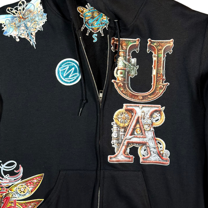 Unlimited Arts Steampunk Zip-up Hoodie