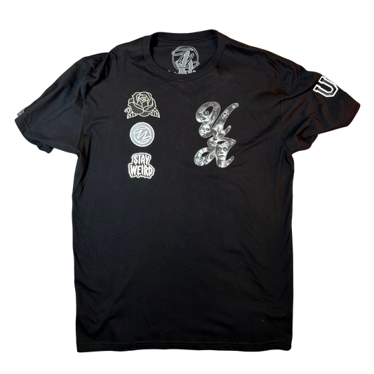 Unlimited Arts Dia de Muertos Tee with patches