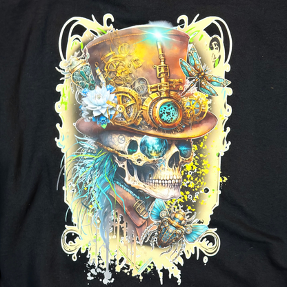 Unlimited Arts Steampunk Gentlemen Skull Crewneck Sweatshirt