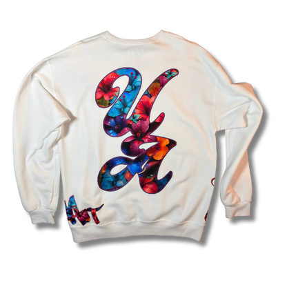 Unlimited Waterdrop White Crewneck Sweatshirt