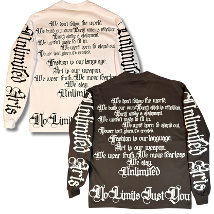 Weapons of Art Heavyweight Long Sleeve Oversized Tee