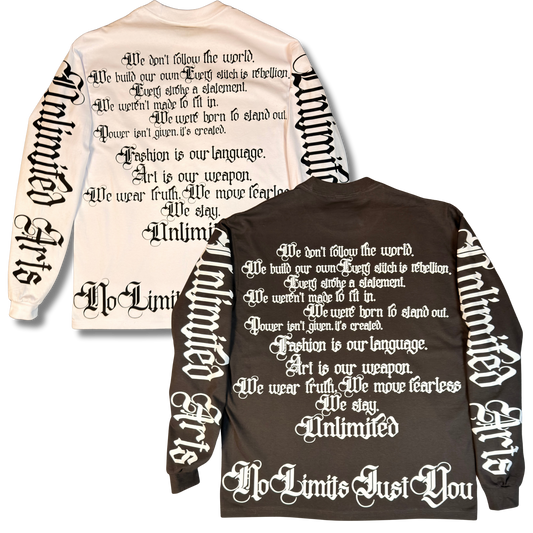 Weapons of Art Heavyweight Long Sleeve Oversized Tee