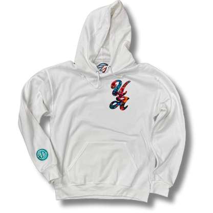 Waterdrop Heat White Unisex Pullover Hoodie