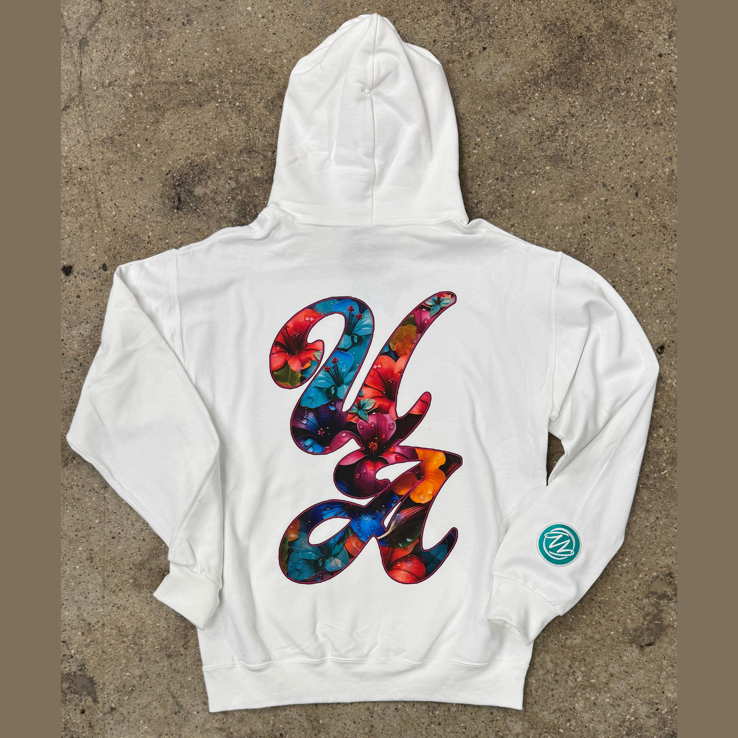 Blue Hawaii UA White Unisex Pullover Hoodie