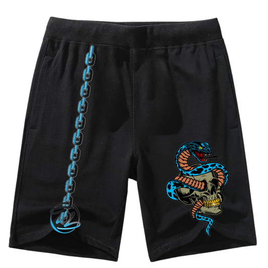Year of the Snake Shorts- Blue