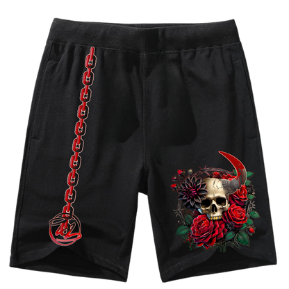 Year of the Snake Shorts- Red